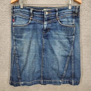 Levi's Women's Size 10 Blue Denim Skirt Jean Skirt Knee Length Pencil